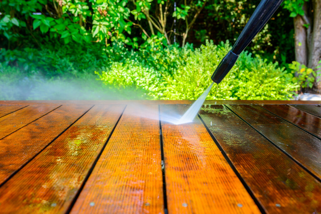 Deck Pressure washing for home - Yard & Stone Landscaping - Northumberland