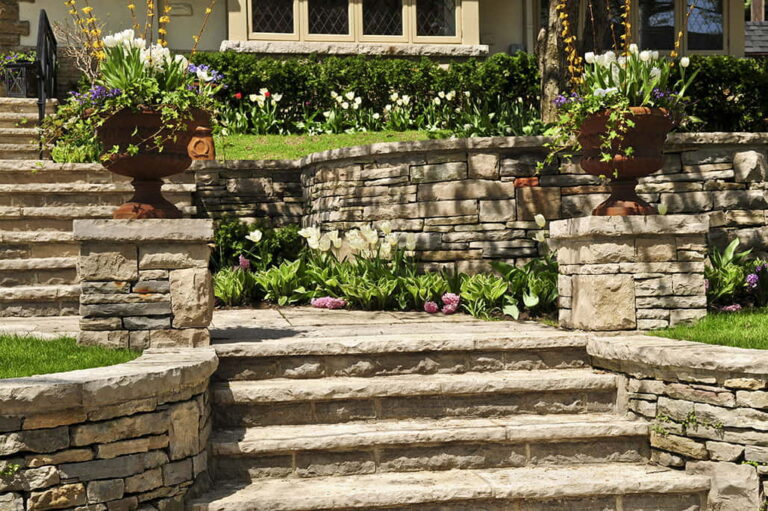 Retaining Wall & stair service - Yard & Stone Landscaping - Northumberland